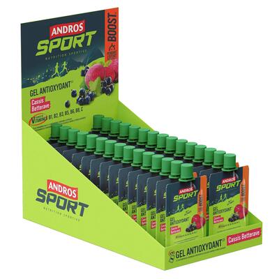 Energiegels - antioxidant gels (30x40g) - zwarte bes rode biet