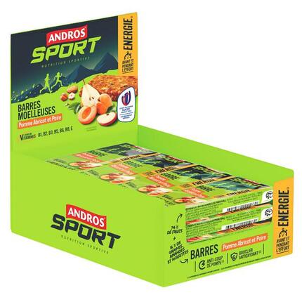 16 Barres énergétiques Pomme Abricot & Poire