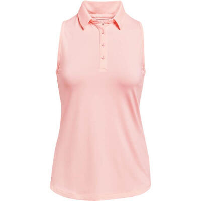Under armour zinger sleeveless polo beta tint