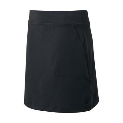 Footjoy dames interlock solid skort lang zwart