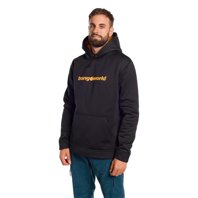 Sudadera para Hombre Trangoworld Login Negro/Naranja