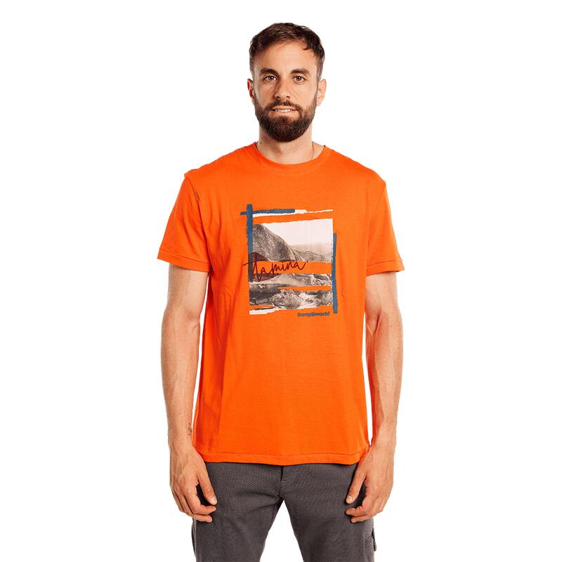 Camiseta de manga corta para Hombre Trangoworld Stamina Naranja