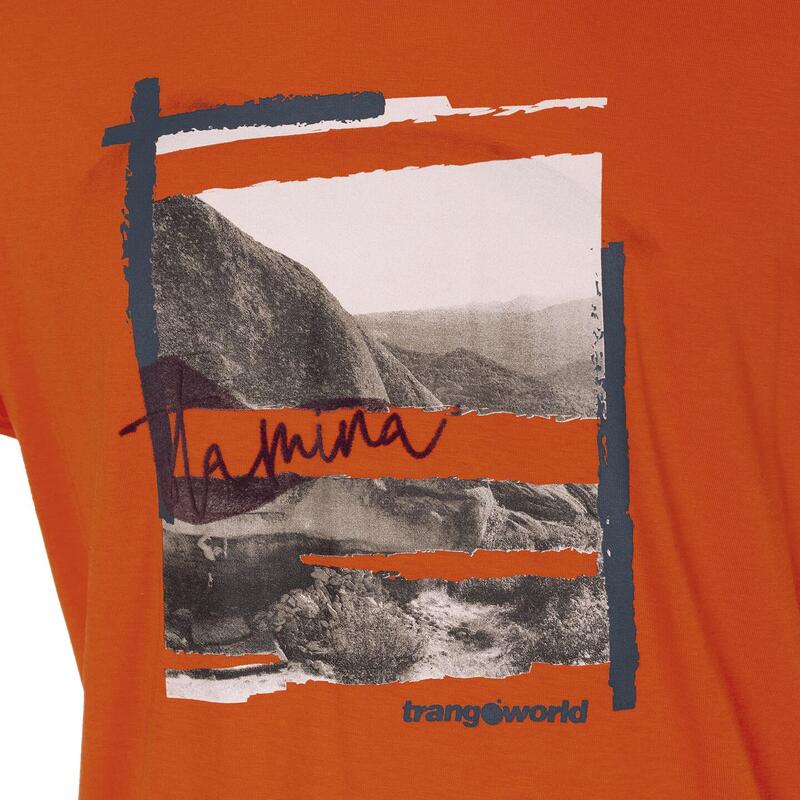 Camiseta de manga corta para Hombre Trangoworld Stamina Naranja