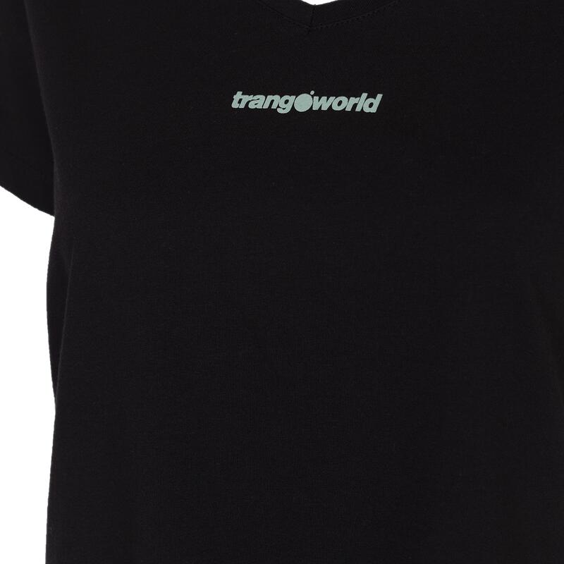 Camiseta de manga corta para Mujer Trangoworld Garbi comb Negro