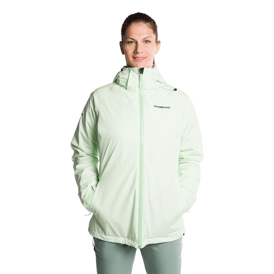 Chaqueta para Mujer Trangoworld Bruket complet Verde Impermeable