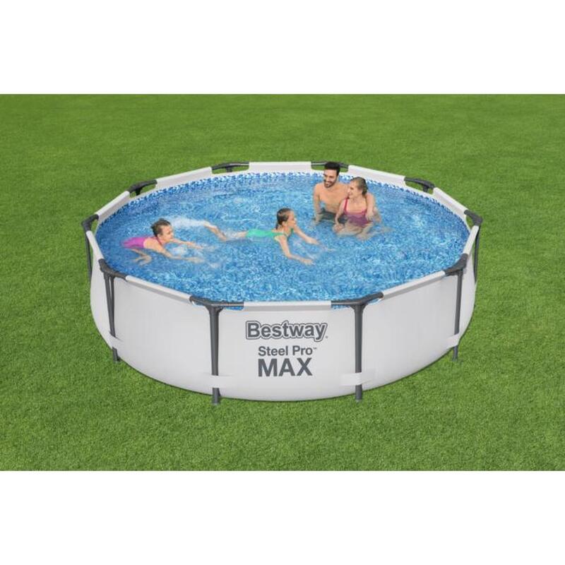 Conjunto de Piscina Desmontável Bestway® Steel Pro MAX™ de 3,05 m x 76 cm