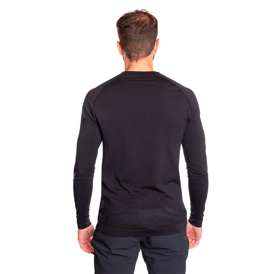 Camiseta térmica manga larga para Hombre Trangoworld Clarac Negro/Gris 4/6