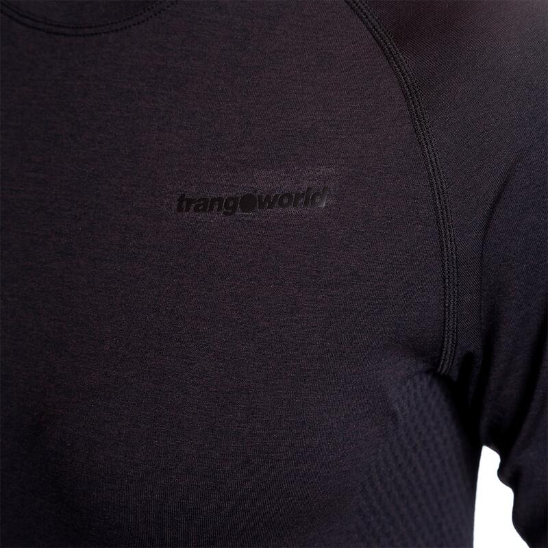 Camiseta térmica manga larga para Mujer Trangoworld Aren Negro/Gris