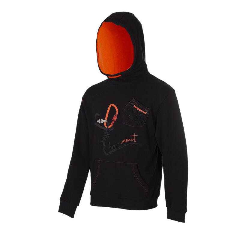 Sudadera para Hombre Trangoworld Disconnect Negro/Naranja