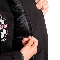 Chaqueta fibra para Mujer Trangoworld Rulhe Negro/Rosa/Gris