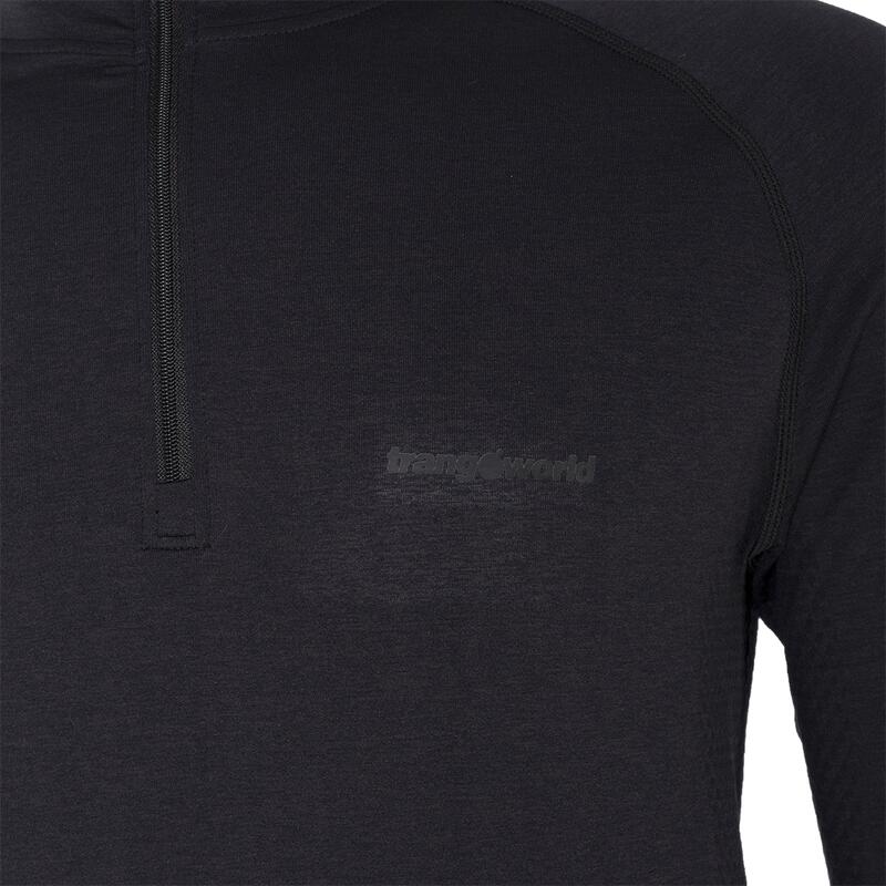 Camiseta térmica manga larga para Hombre Trangoworld Lodes Negro/Gris