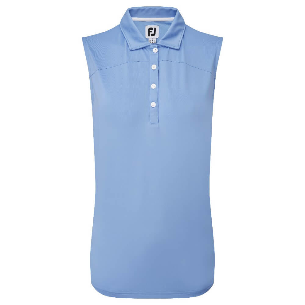 FOOTJOY Footjoy Mesch Back Lisle Mouwloze Polo Blauw