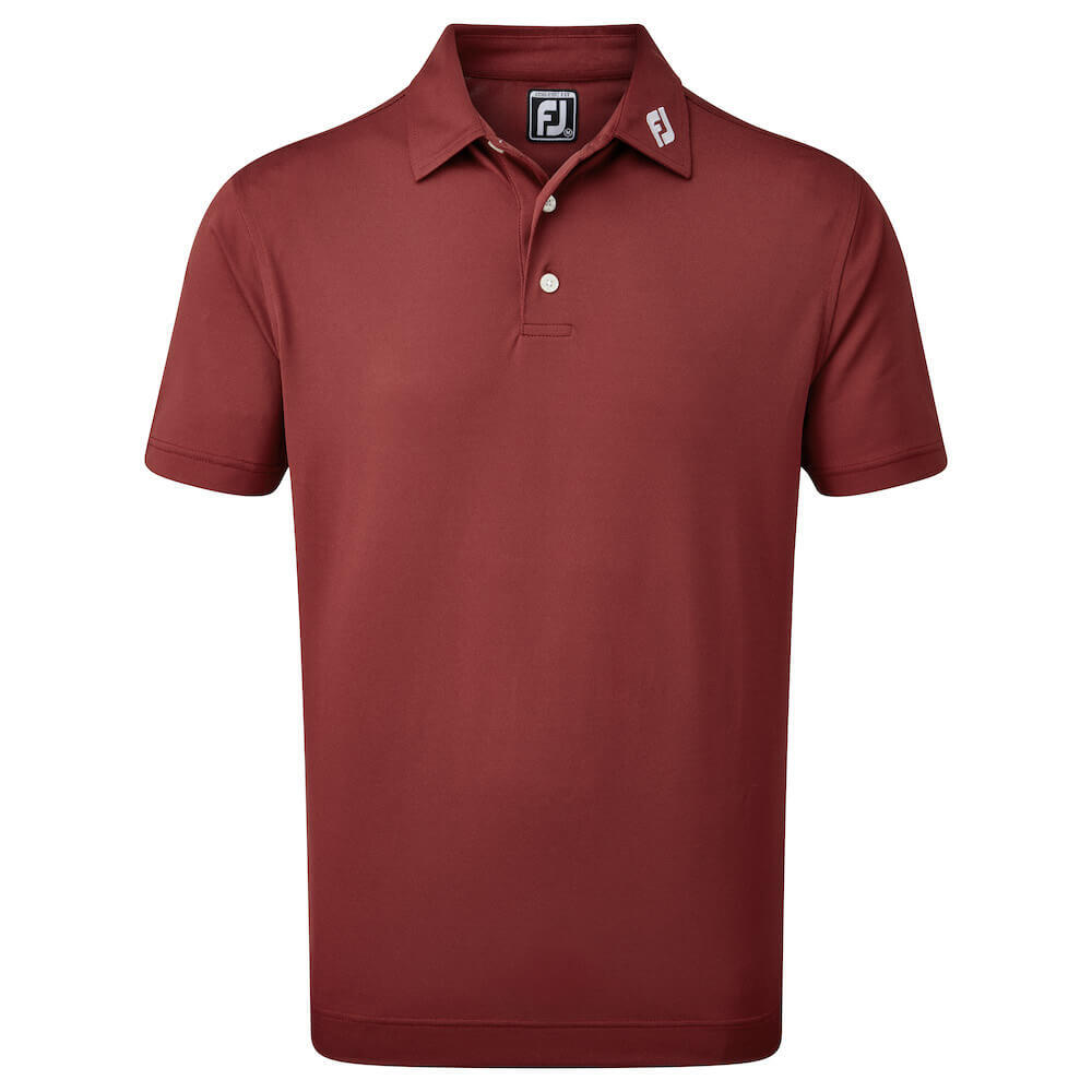 FOOTJOY Footjoy Stretch Pique Polo Shirt Bordeaux