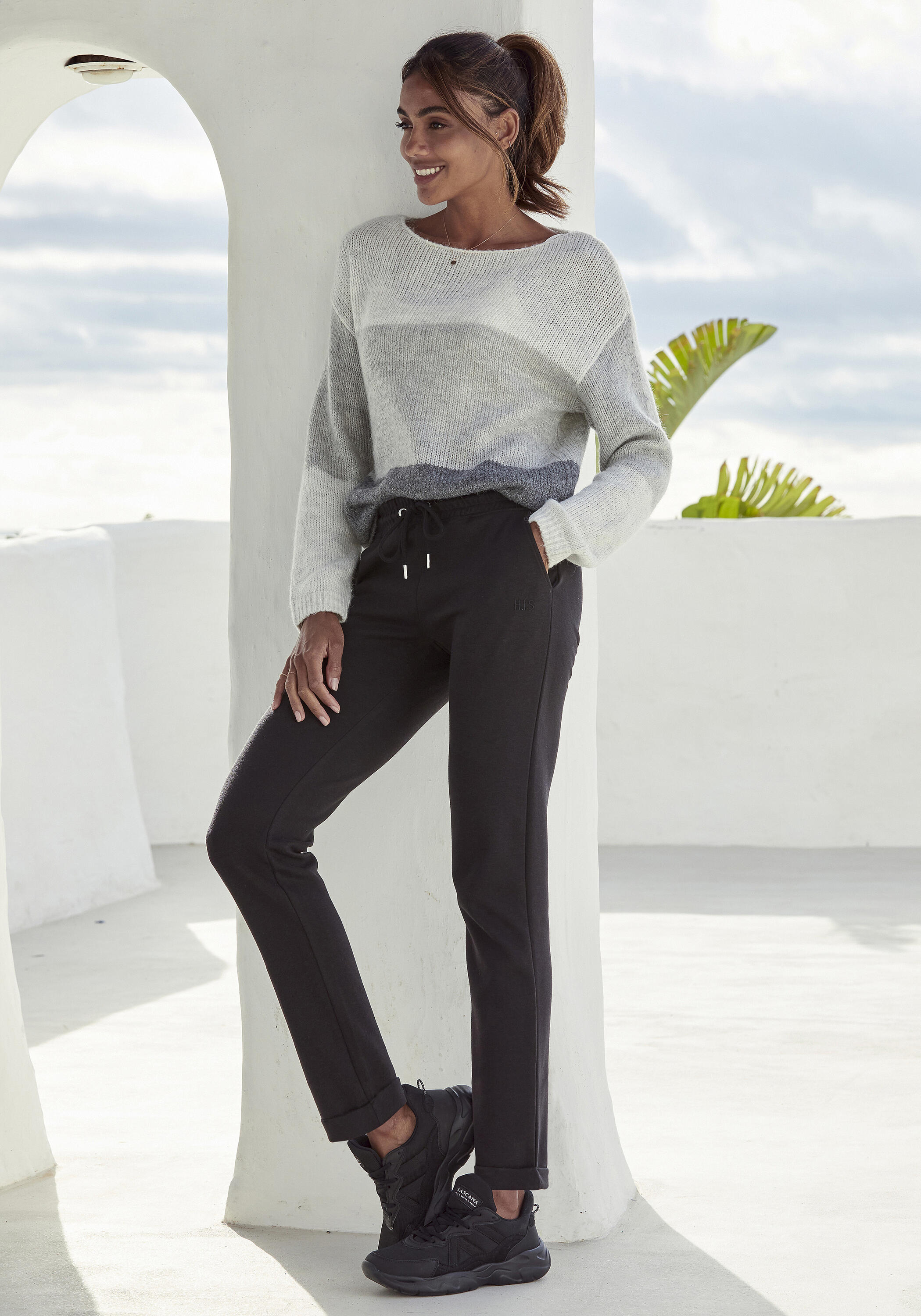 Damen Sweathose 5/7