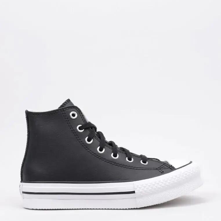 Trainers Child Converse Chuck Taylor All Star Lift Platform Leather Black