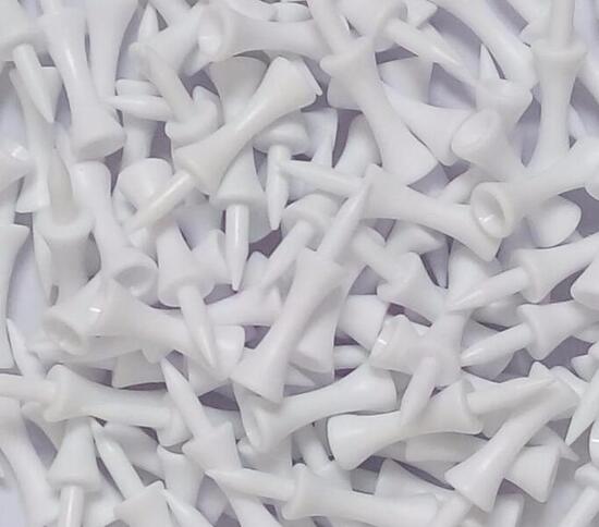 Pure4Golf 25 Tés de Trottinette en Plastique Blanc 51mm