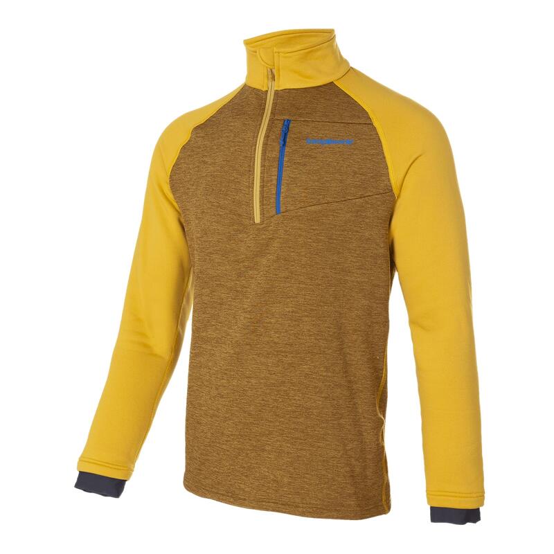 Pullover para Hombre Trangoworld Peclet Amarillo/Gris