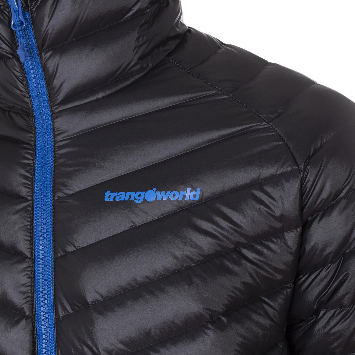 Chaqueta plumas para Hombre Trangoworld Timun Negro Azul 180g