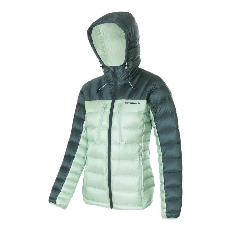 Chaqueta plumas para Mujer Trangoworld Queyras dr Verde/Verde/Negro 190g 800cuin