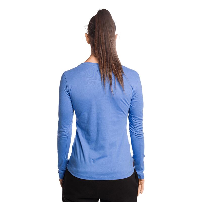 Camiseta de manga larga para Mujer Trangoworld Ruesta Azul