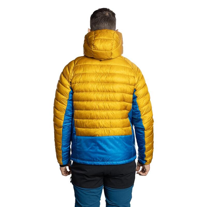 Chaqueta fibra para Hombre Trangoworld Medel Amarillo/Azul/Gris