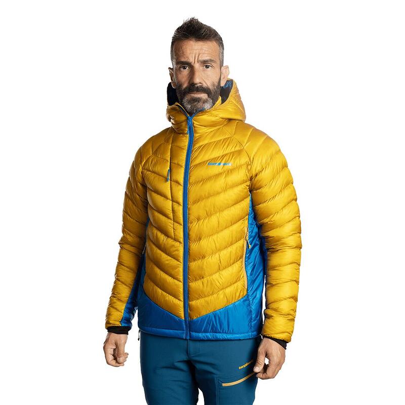 Chaqueta fibra para Hombre Trangoworld Medel Amarillo/Azul/Gris