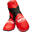 Botosei, protectii picior ITF & WAKO “Superfight 3000”, Top Ten, rosu, L