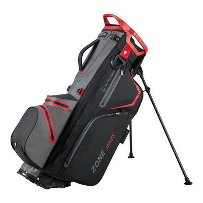 Zone 14 db - waterdichte golftas -standbag - zwart grijs
