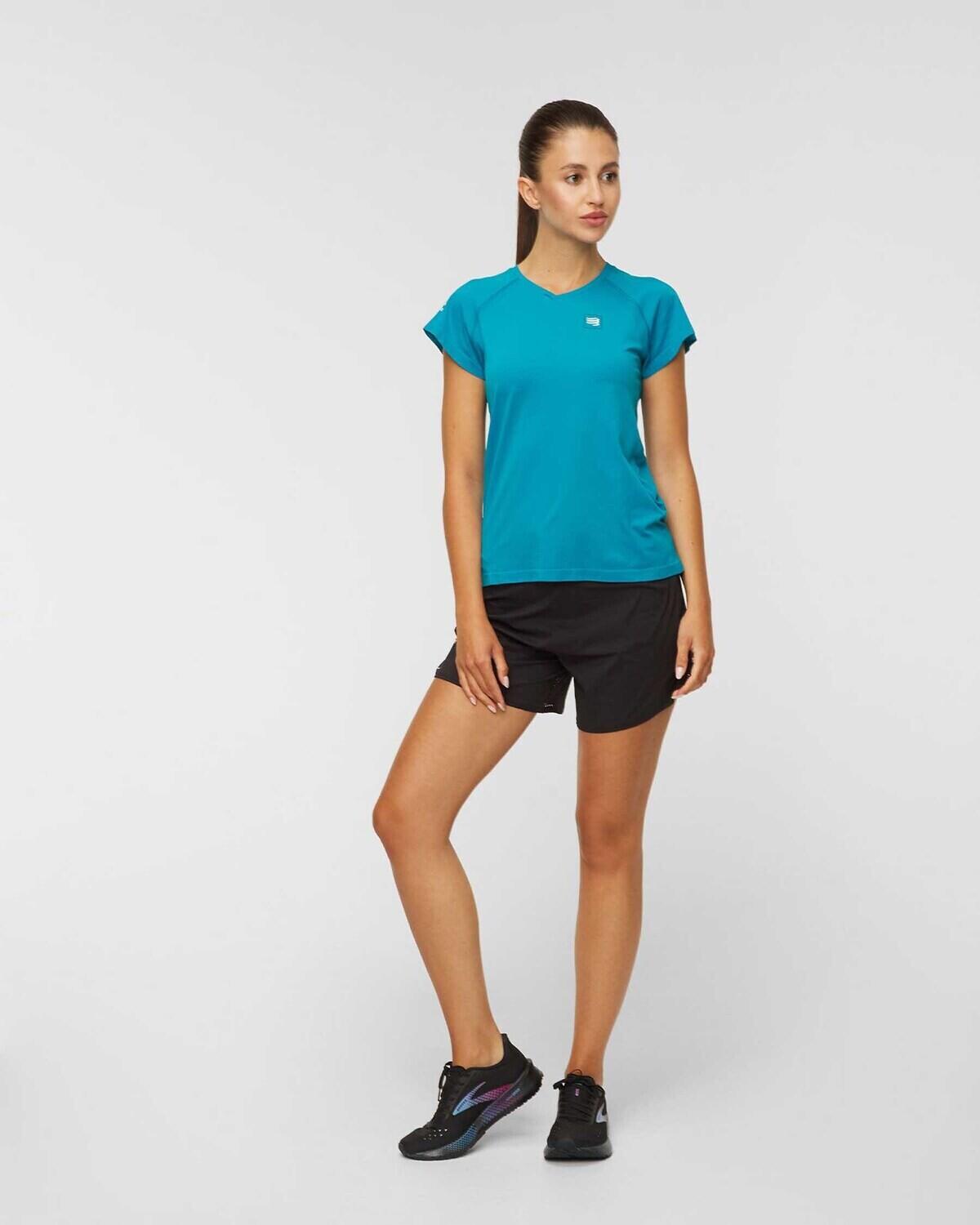 Training SS Tshirt W Enamel Damen vert camo polyester 4/7