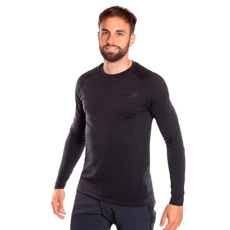 Camiseta térmica running Hombre negra - Decathlon