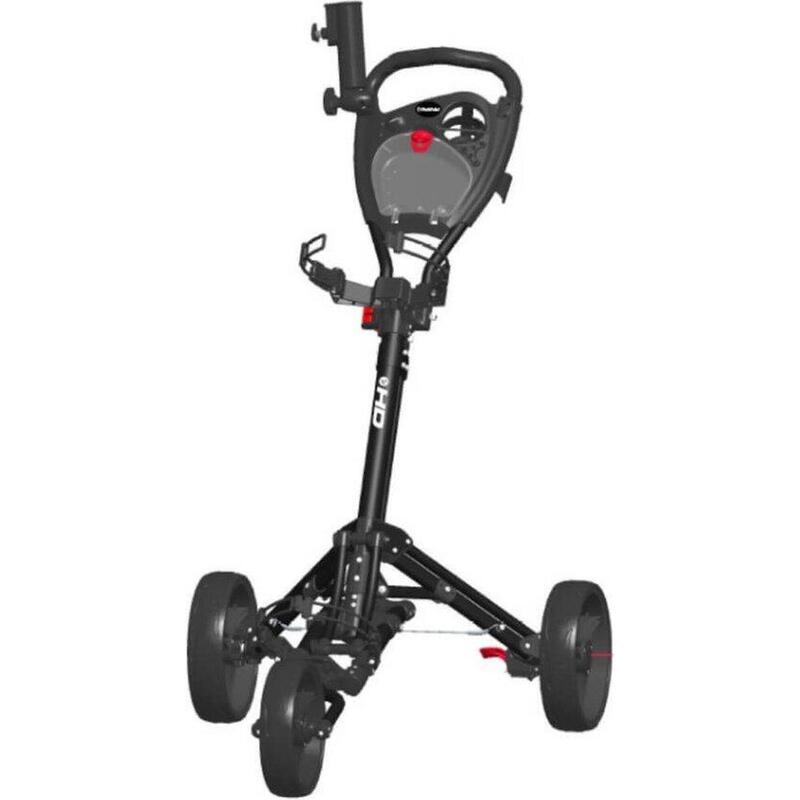FASTFOLD Golf Trolley  HD 3-wiel   Inclusief gratis houder Zwart