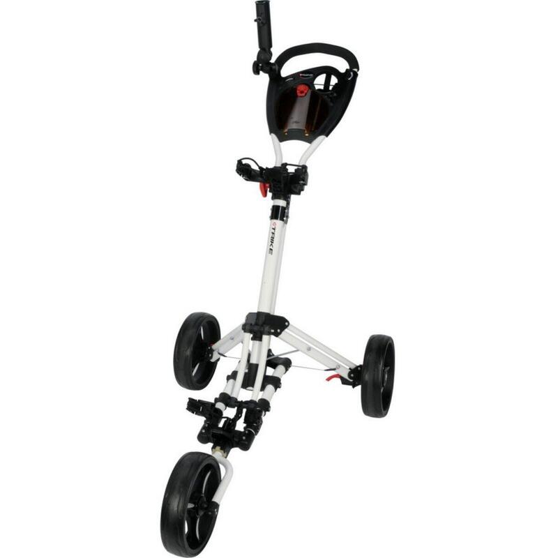 FASTFOLD Golf Trolley  HD 3-wiel   Inclusief gratis houder Wit