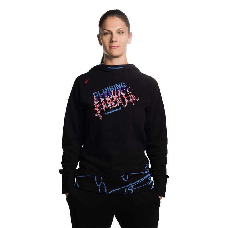 Sudadera para Mujer Trangoworld Rosendal Negro/Azul