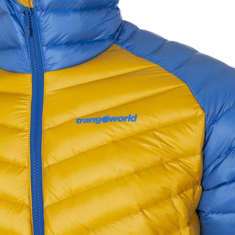 Chaqueta plumas para Hombre Trangoworld Timun Amarillo/Azul 180g 600cuin