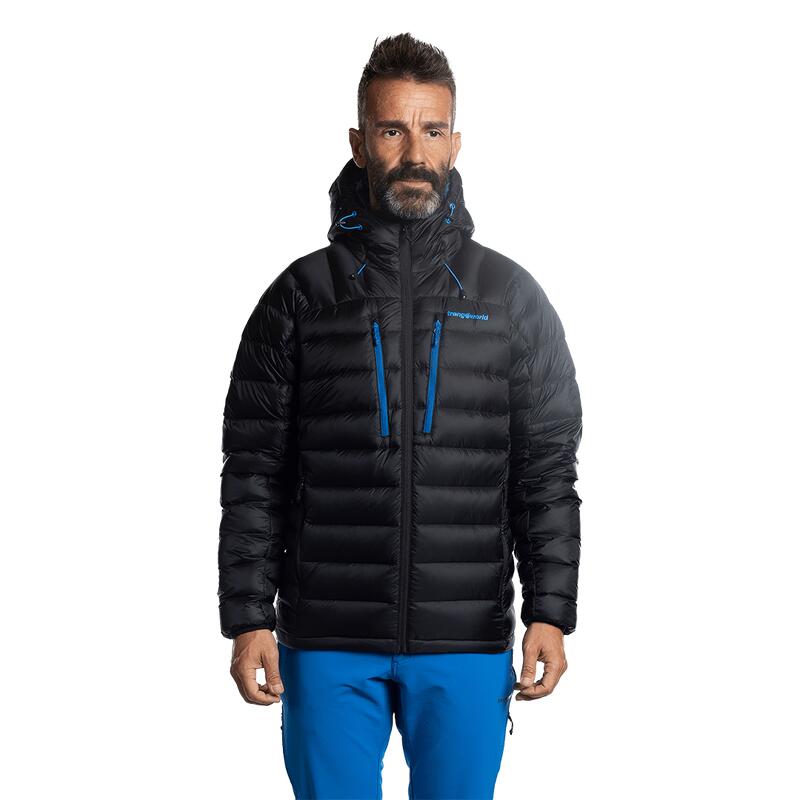 Chaqueta plumas para Hombre Trangoworld Cerces dr Negro/Azul/Negro 235g 800cuin