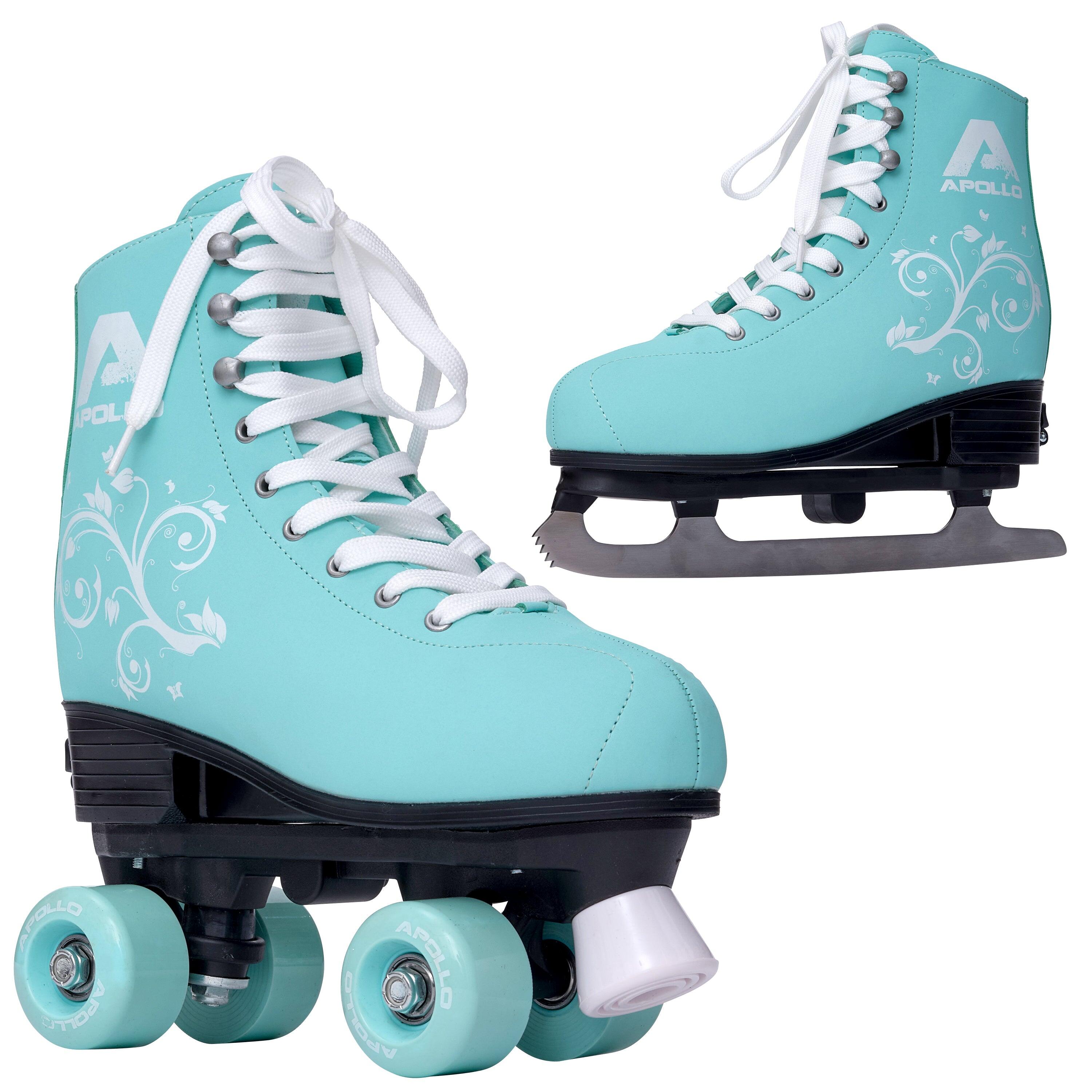 APOLLO Superskates 2 en 1, multi skates, vrouwen en kinderen, verstelbaar, 3 maten