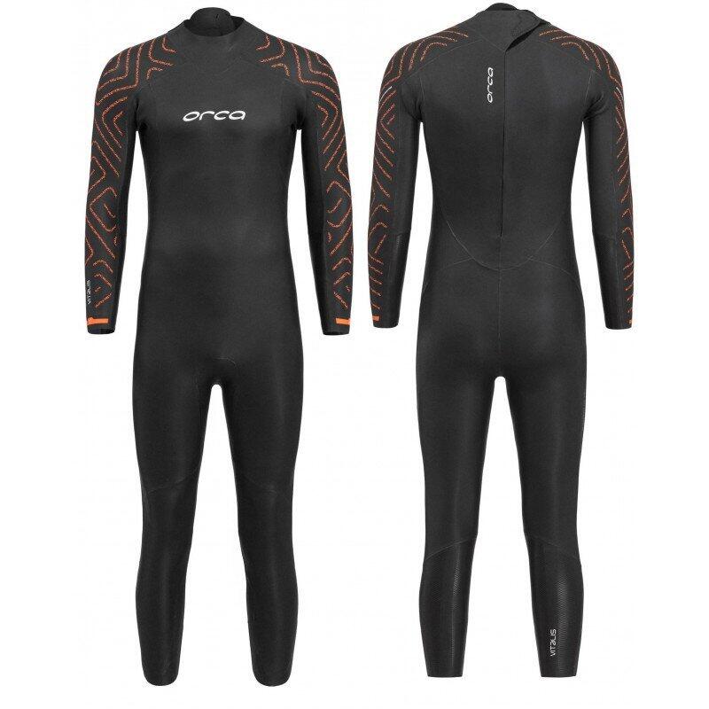 ORCA Freiwasserschwimmen Neoprenanzug flexibel thermo Herren - Vitalis TRN schwarz