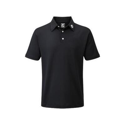Footjoy stretch pique polo shirt zwart
