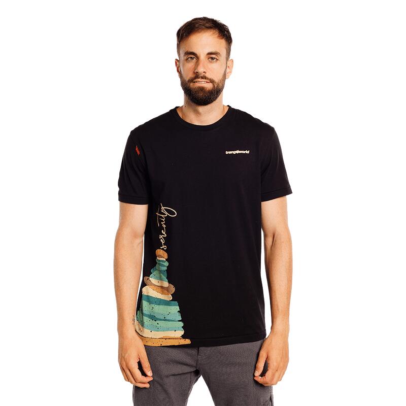 Camiseta de manga corta para Hombre Trangoworld Tolarp Negro