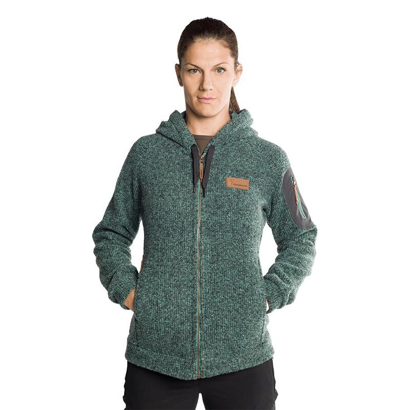 Chaqueta para Mujer Trangoworld Gower Verde/Gris