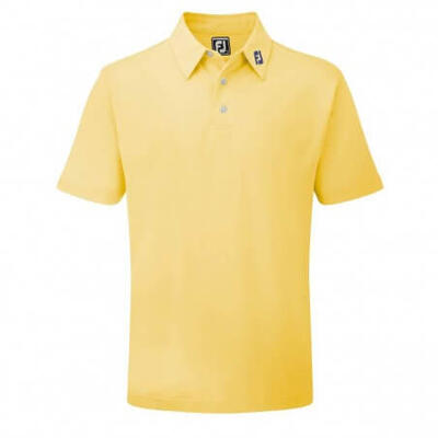 Footjoy stretch pique polo shirt geel