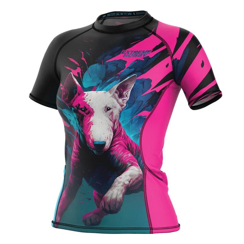 Rashguard damski fitness Extreme Hobby VIVID BULL TERRIER