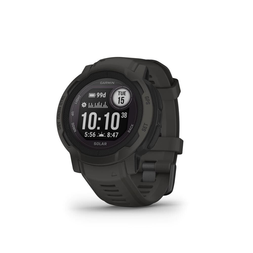 GARMIN Garmin Instinct 2 Solar - Graphite - Rugged GPS Multi Activity  Solar Smartwatch