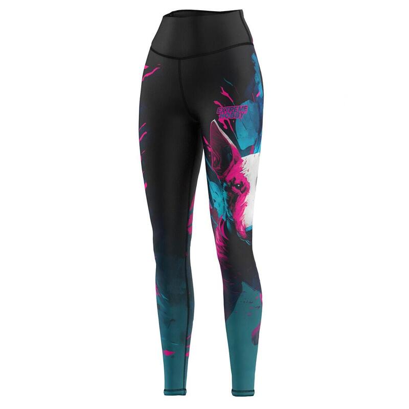 Legginsy Sportowe Damkie Extreme Hobby  VIVID BULL TERRIER