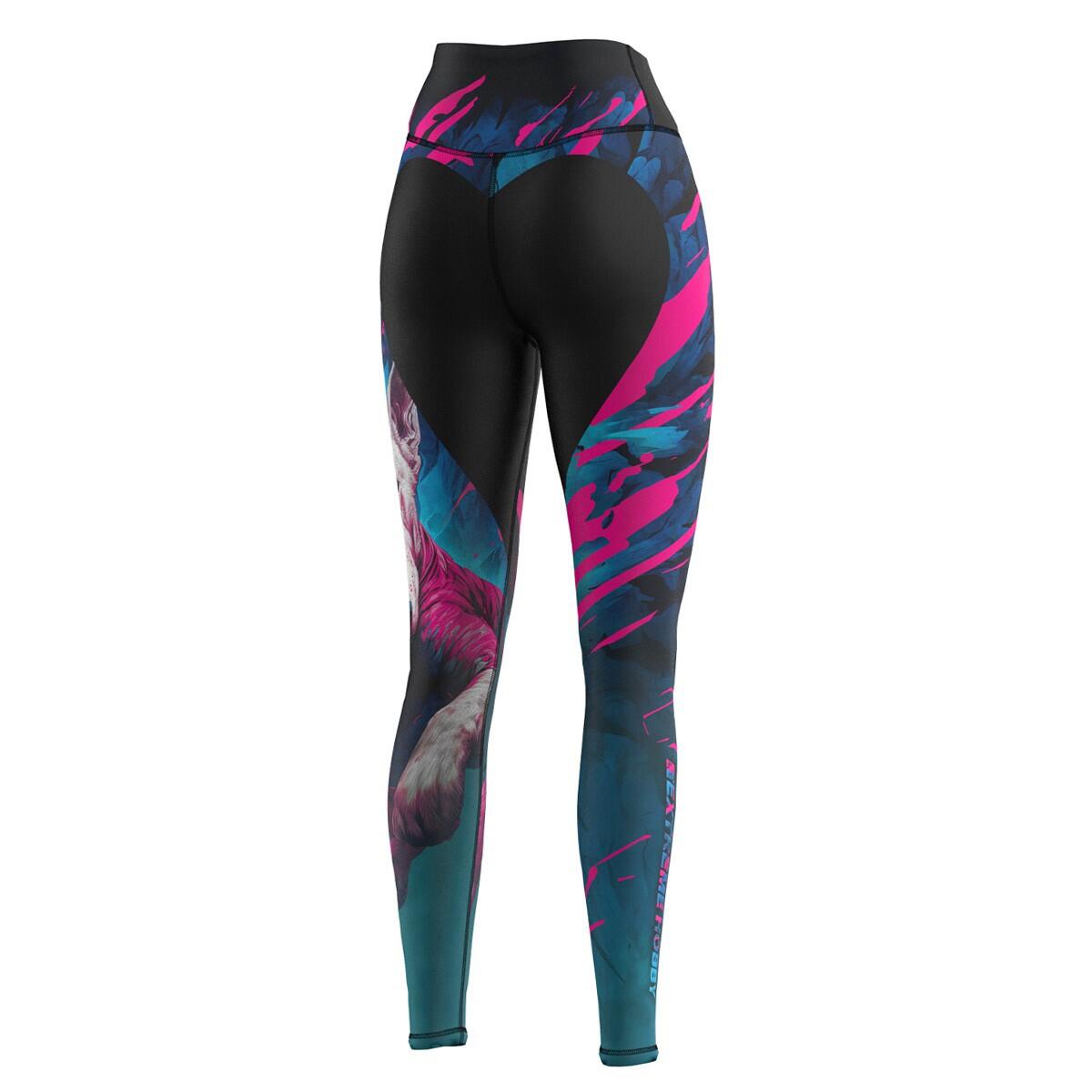 Leggings de sport taille haute pour femmes EXTREME HOBBY VIVID BULL TERRIER 3/7