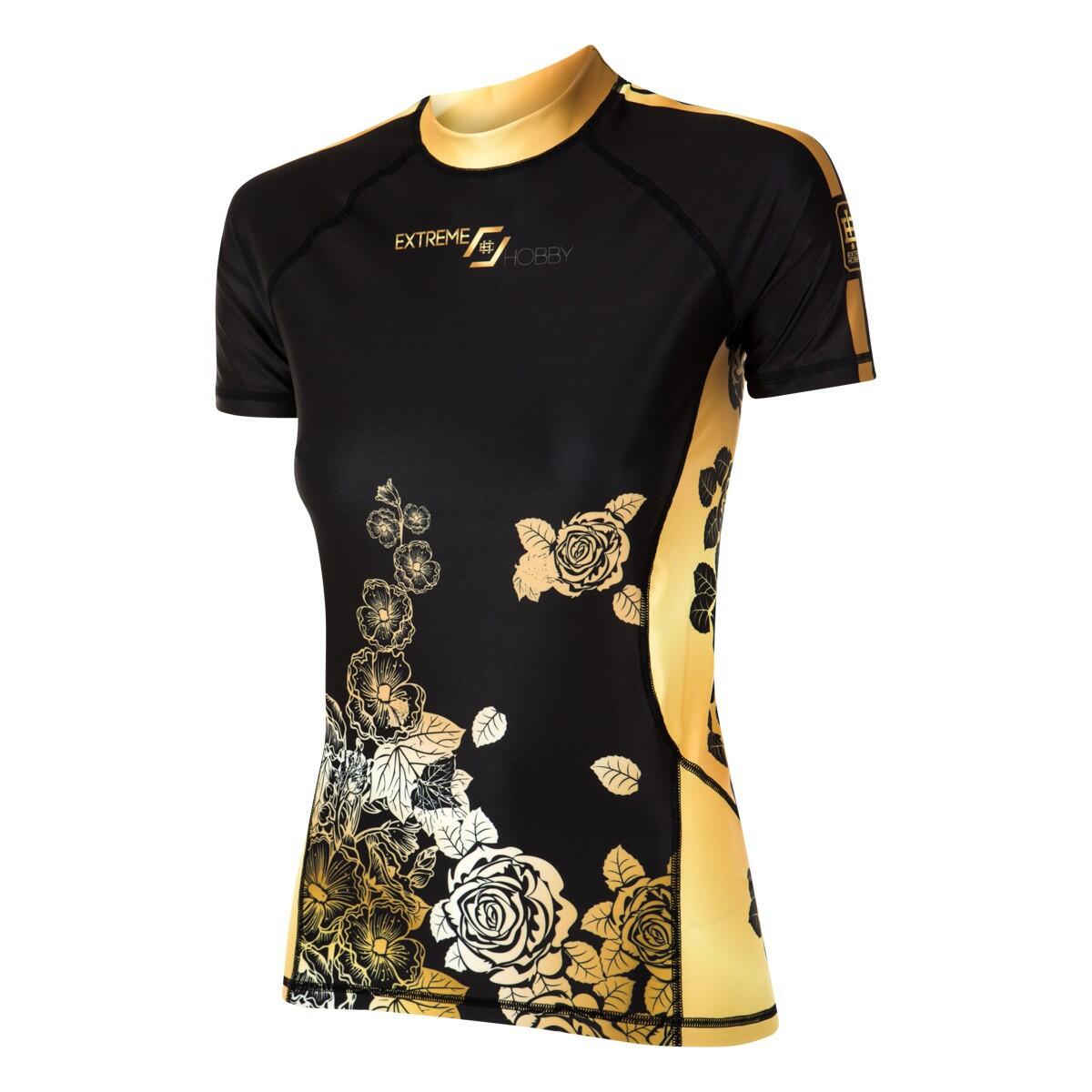 Rashguard curta para mma mulher extreme hobby rose