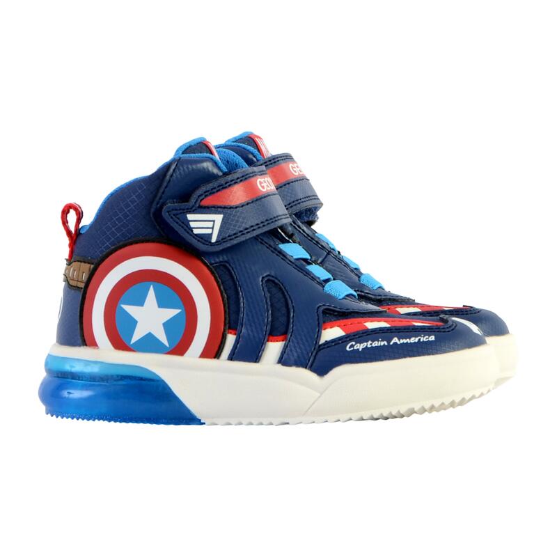 Baskets Geox J GRAYJAY BOY Bleu