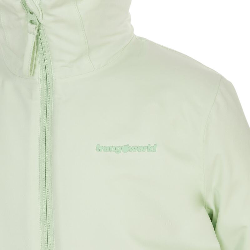 Chaqueta fibra para niños Trangoworld Ibias termic Verde/Morado Impermeable