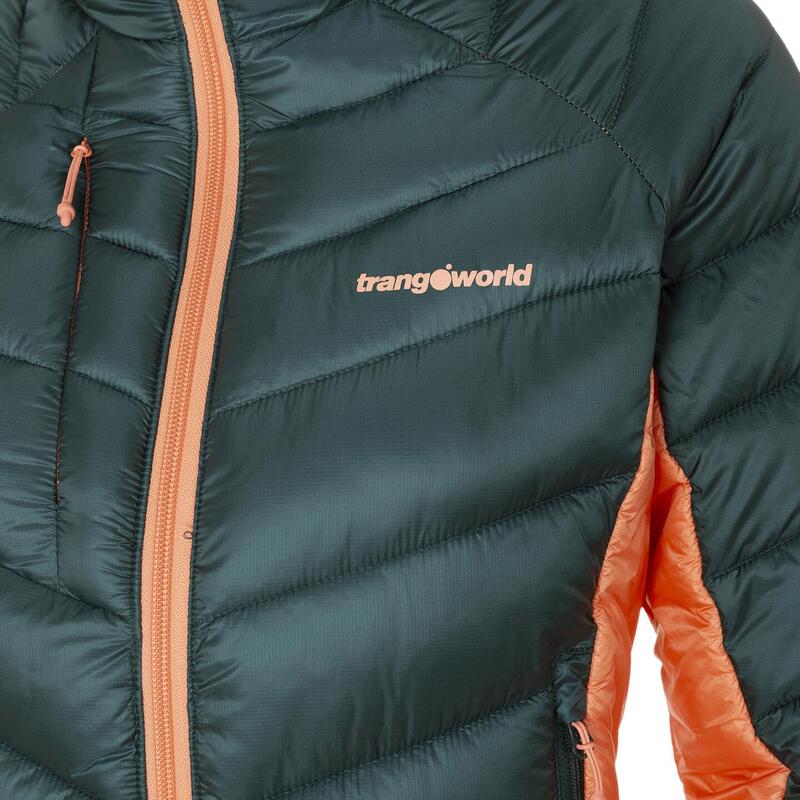 Chaqueta fibra para Mujer Trangoworld Rulhe Verde/Rosa/Gris