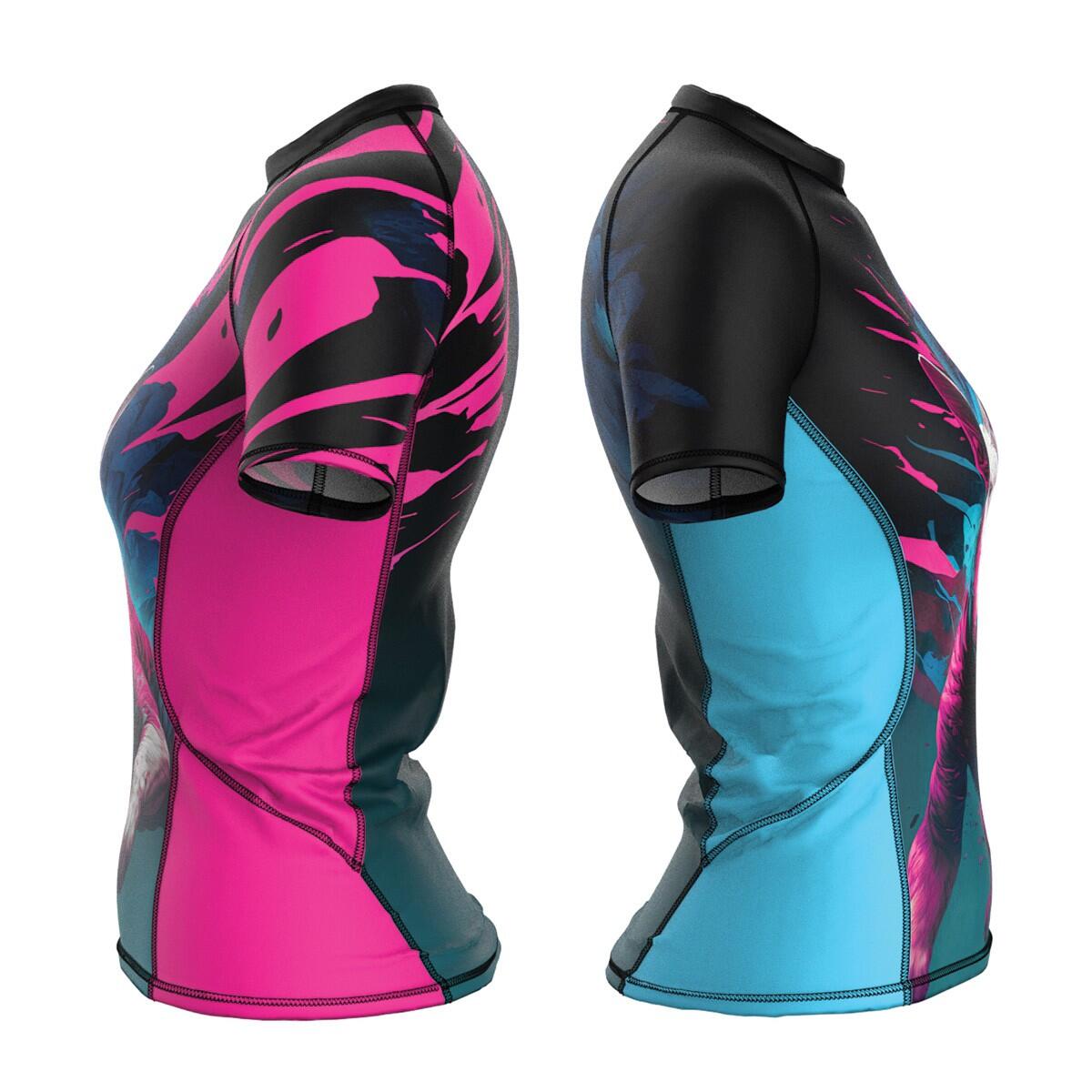 Rashguard MMA femme manches courtes EXTREME HOBBY PINK TEDDY BEARR 4/6